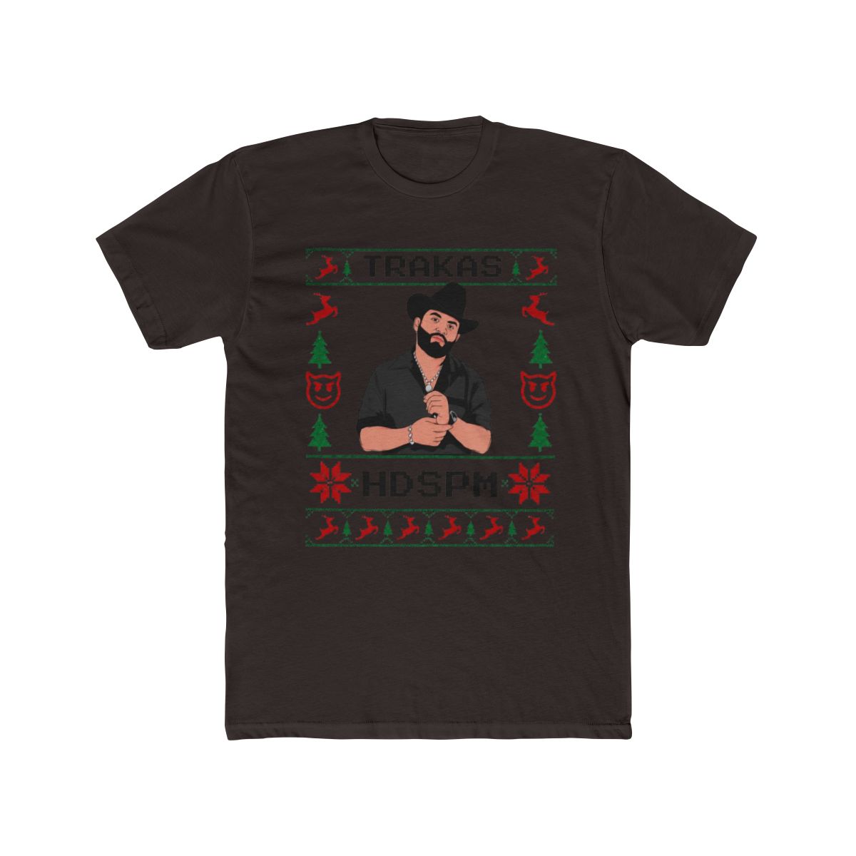 Luis R Conriquez Trakas HDSPM Ugly Christmas T Shirt - alternate angle 3, merchandise